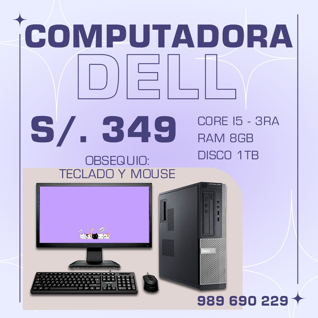 OFERTA ESPECIAL EN COMPUTADORA DELL